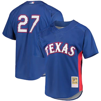 mens mitchell and ness vladimir guerrero royal texas ranger